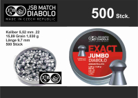 JSB Exact Jumbo Diabolo 5,52mm / 500Stk / 1,030g /15.89gr Huben GK1